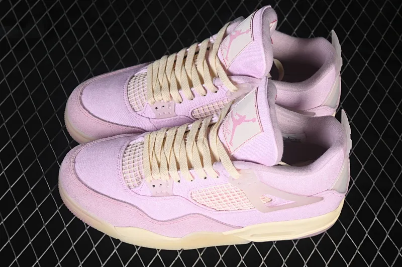 All categories Air Jordan Jordan series basketball shoes Air Jordan 4 Air Jordan 4 Retro "Iced Carmine" AJ4 Jordan 4 denim ice plum powder replica basketball shoes IB6716-600